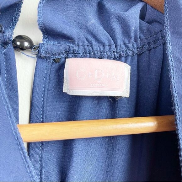 Colorblock Sleeveless Ruffle Dress Medium - Picture 3 of 6